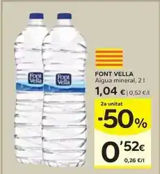 Caprabo Font vella - aigua mineral oferta