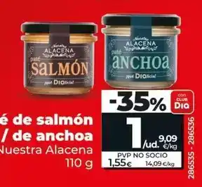 Dia Dia nuestra alacena - pate de salmon / de anchoa oferta