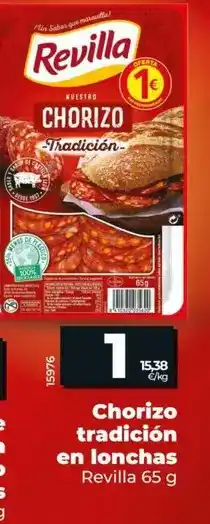 Dia Revilla - chorizo tradicion en lonchas oferta