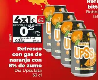 Maxi Dia Refresco con gas de naranja con 8% de zumo oferta