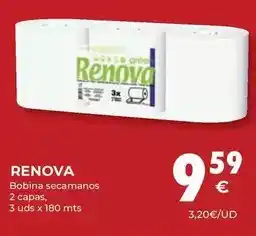 CashDiplo Renova - bobina secamanos 2 capas oferta