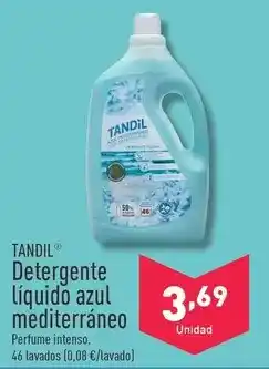 ALDI Tandil - detergente liquido azul mediterráneo oferta