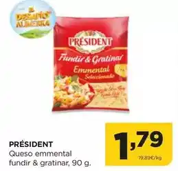 Alimerka Président - queso emmental fundir & gratinar oferta
