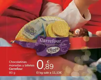 Carrefour Chocolatinas monedas y billetes carrefour oferta