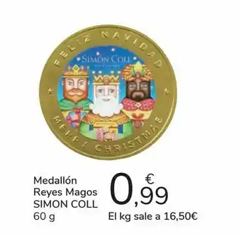 Carrefour Medallón reyes magos simon coll oferta