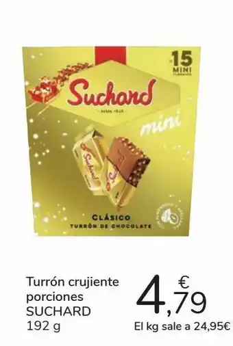 Carrefour Turrón crujiente suchard oferta