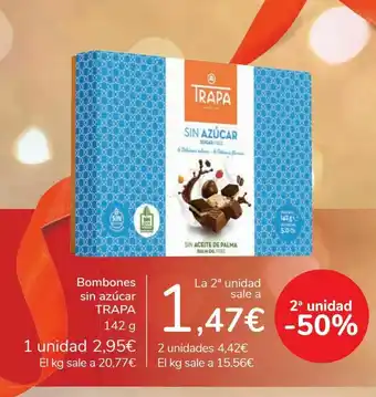 Carrefour Bombones sin azúcar trapa oferta