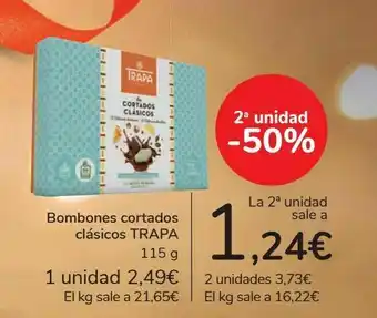 Carrefour Bombones cortados clásicos trapa oferta