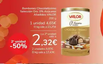 Carrefour Bombones chocolatíssimo selección oro. 0% azúcares añadidos valor oferta