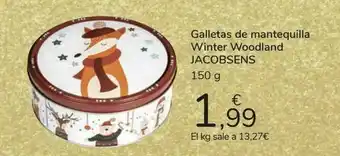 Carrefour Galletas de mantequilla winter woodland jacobsens oferta