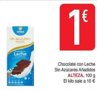 Masymas Alteza Chocolate con Leche Sin Azúcares Añadidos 100g oferta