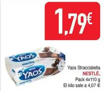 Masymas Nestlé Yaos Stracciatella, Pack 4x110g oferta