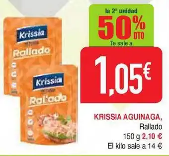 Masymas Krissia Aguinaga Rallado 150g oferta