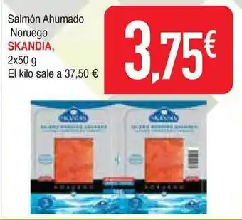 Masymas Skandia Salmón Ahumado Noruego 2x50g oferta