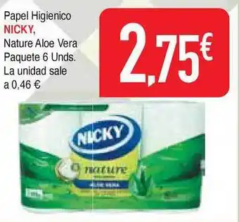 Masymas Nicky Papel Higienico 6 unds. oferta