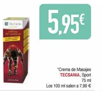 Masymas Tecsania Crema de Masajes Sport 75cl oferta