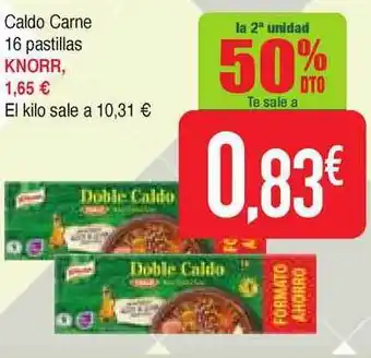 Masymas Knorr Caldo Carne 16 Pastillas oferta