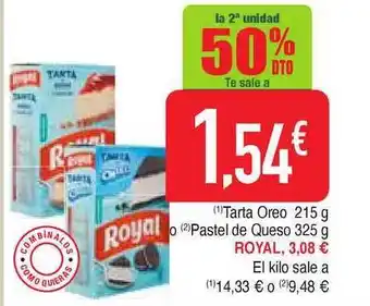 Masymas Royal Tarta Oreo 215g O Pastel de Queso 325g oferta