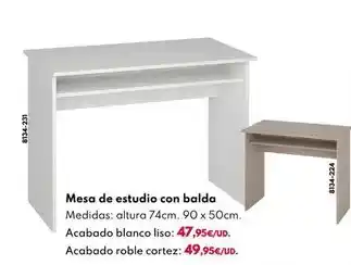 BricoCentro Mesa de estudio con balda oferta