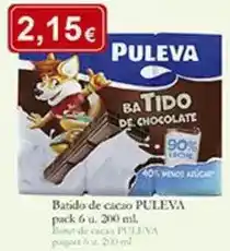 Supermercados Bip Bip Puleva - batido de cacao oferta