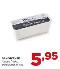 Alimerka San vicente - queso fresco tradicional oferta