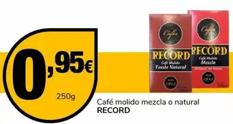 Supeco Café molido mezcla natural record oferta
