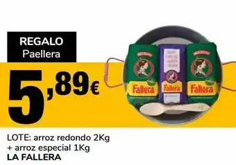 Supeco Lote: arroz redondo + arroz especial la fallera oferta
