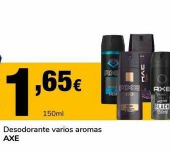 Supeco Desodorante varios aromas axe oferta