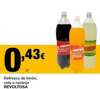 Supeco Refresco de limón, cola o naranja revoltosa oferta