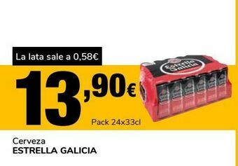 Supeco Cerveza estrella galicia oferta