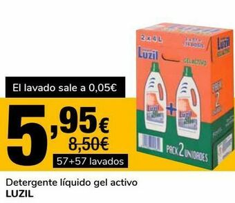 Supeco Detergente líquido gel activo luzil oferta