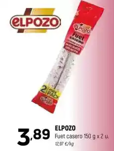 Coviran Elpozo - fuet casero oferta