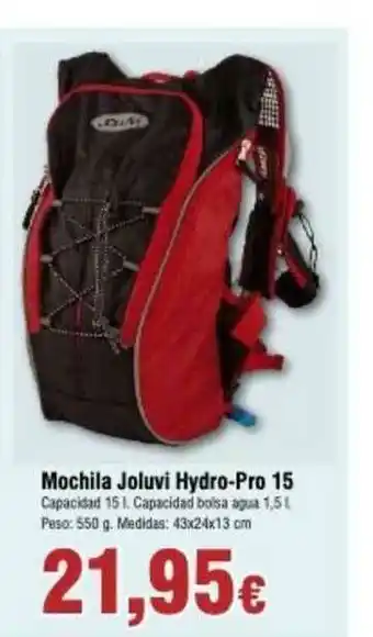 FROIZ Mochila Joluvi Hydro-Pro 15 oferta