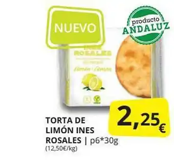Supermercados MAS Torta De Limón Ines Rosales oferta