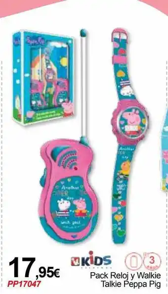 Pack Reloj Y Walkie Talkie Peppa Pig