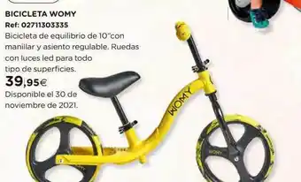 Hipercor Bicicleta Womy oferta