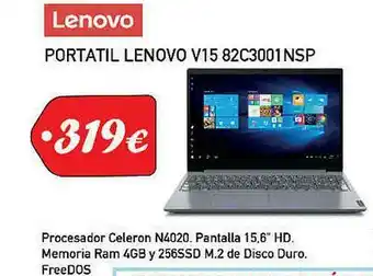 Microsshop Portatil Lenovo V15 82c3001nsp oferta