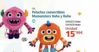 Supermercados Dani Peluches Convertibles Momonsters Haha Y Huhu oferta