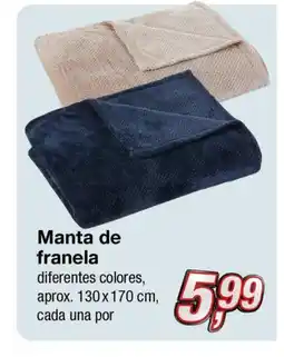 KIK Manta de franela oferta