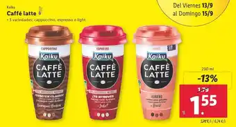 Lidl Kaiku - caffe latte oferta