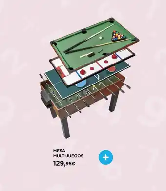 El Corte Inglés Mesa Multijuegos oferta