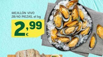 HiperDino Mejillón vivo 28/40 piezas oferta