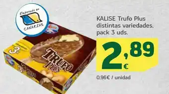 HiperDino Kalise trufo plus distintas variedades, pack 3 uds oferta