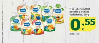 HiperDino nestlé naturnes pouche distintas variedades, 90 g oferta