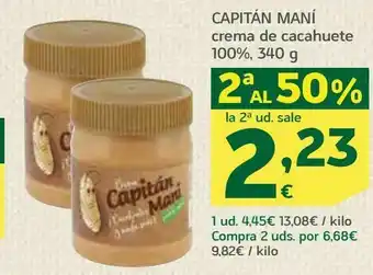 HiperDino Crema de cacahuete 100% 340 g oferta