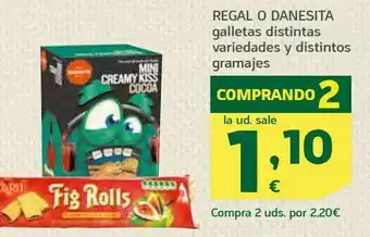 HiperDino Galletas distintas variedades y distintos gramajes regal o danesta oferta