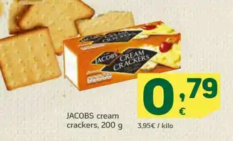 HiperDino Crakers cream 200 g jacobs oferta