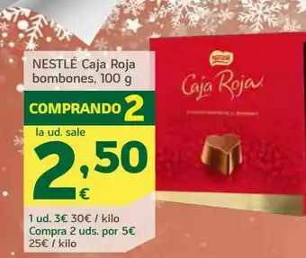 HiperDino Bombones caja roja nestlé 100 g oferta
