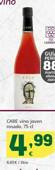 HiperDino Vino  joven rosado care, 75 cl oferta