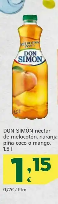 HiperDino Néctar de melocotón, naranja piña-coco o mango don simón 1.5 l oferta